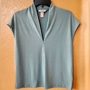 H&M Sage Green Blouse Top Size S